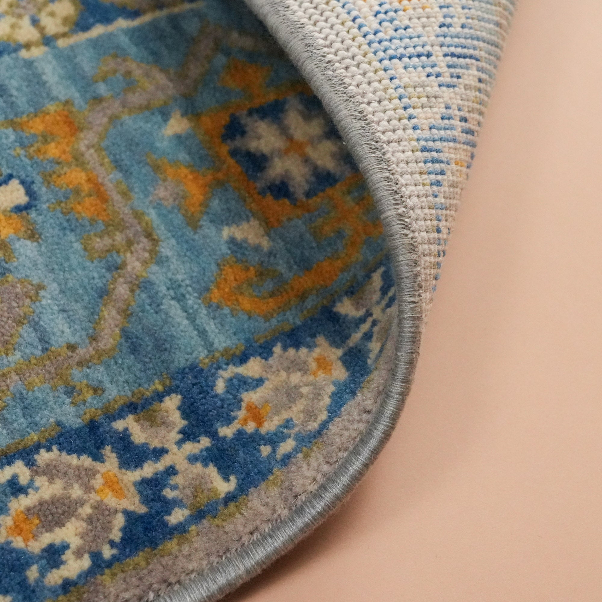 Tezgah Woven Wool Gray Seccade Rug