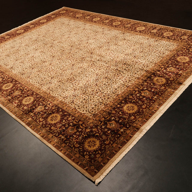 Uşak Desenli El Dokuma Ofis Halısı, kahverengi, 275x359 cm — Halıcızade