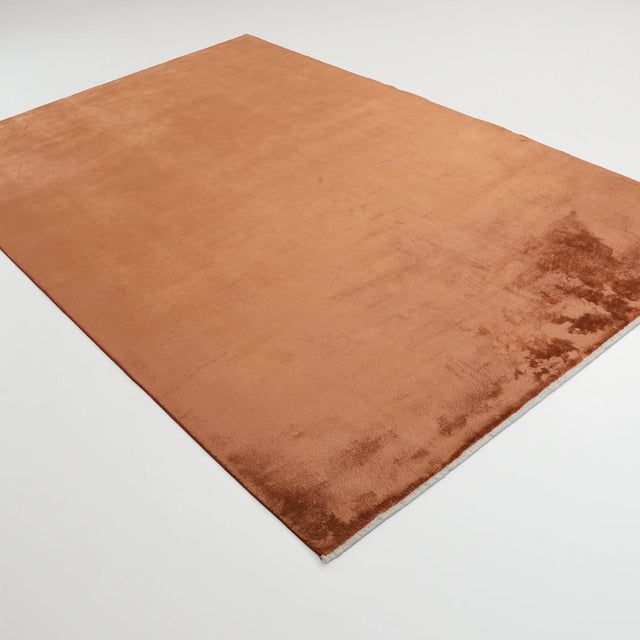 Velvet Serisi Sade Desenli Terra Tezgah Dokuma Halı, terra, 195x295 cm — Halıcızade