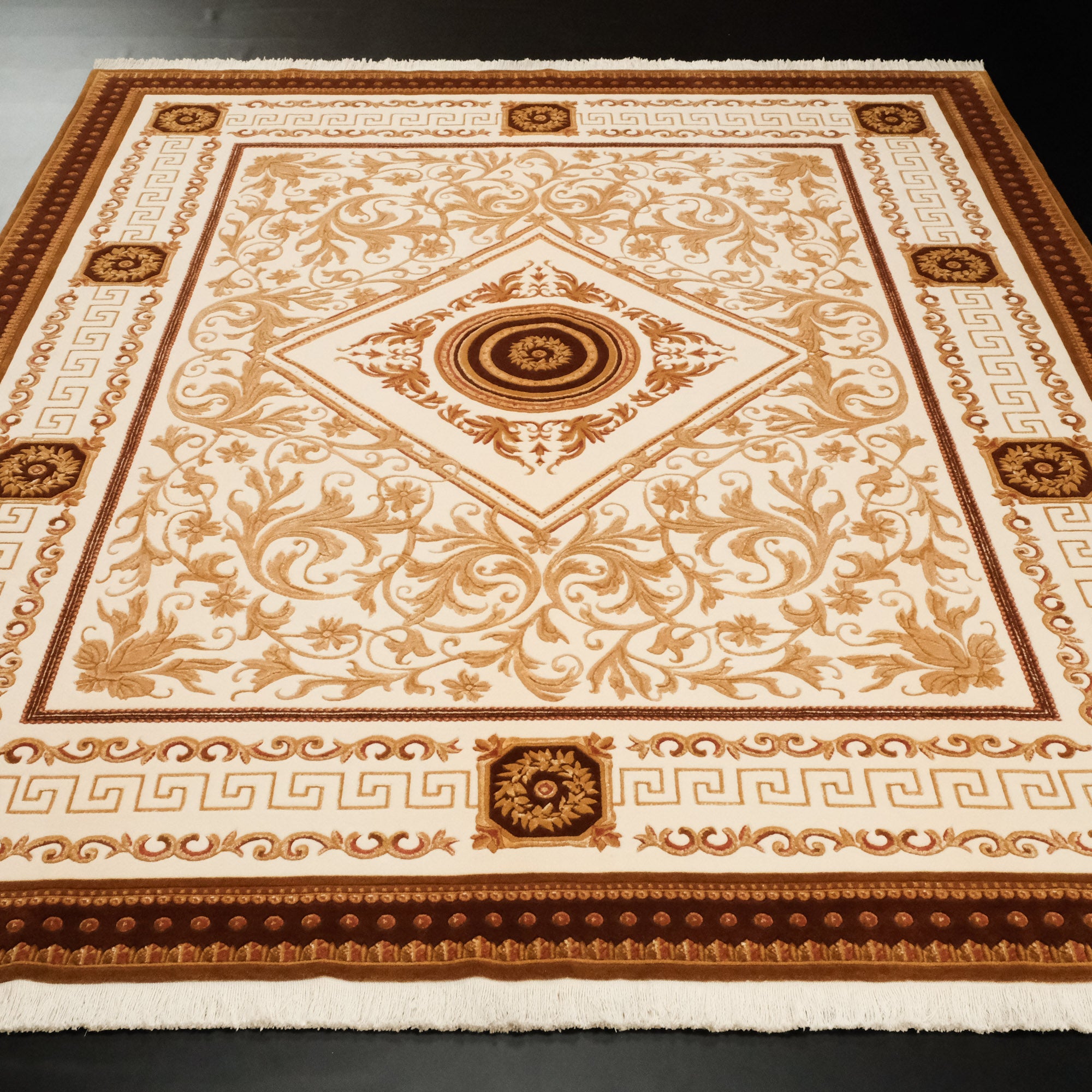 Versace Series Frame Design Hand Woven Carpet