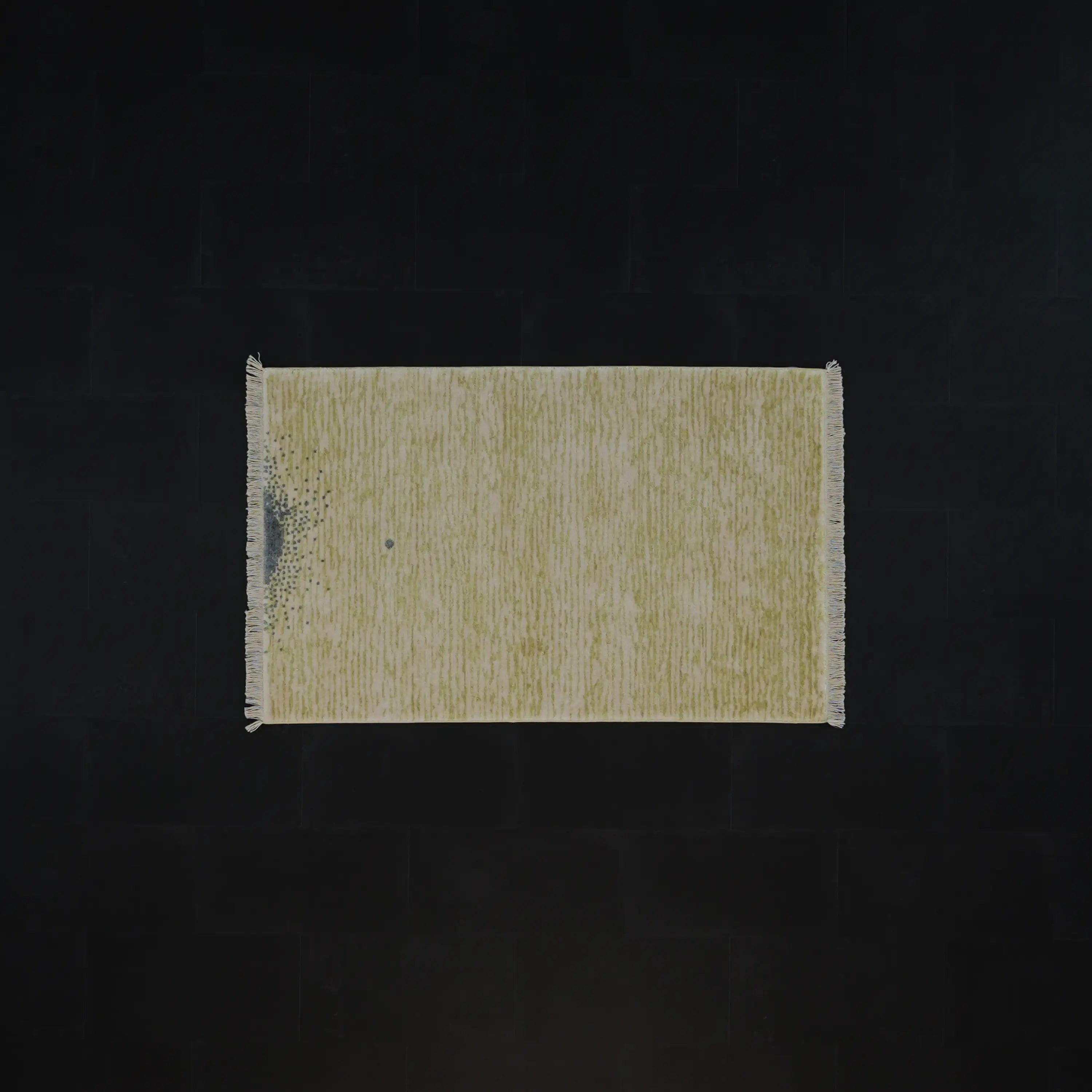 Yeşil Tencel Tezgah Dokuma Baş Başa Seccade