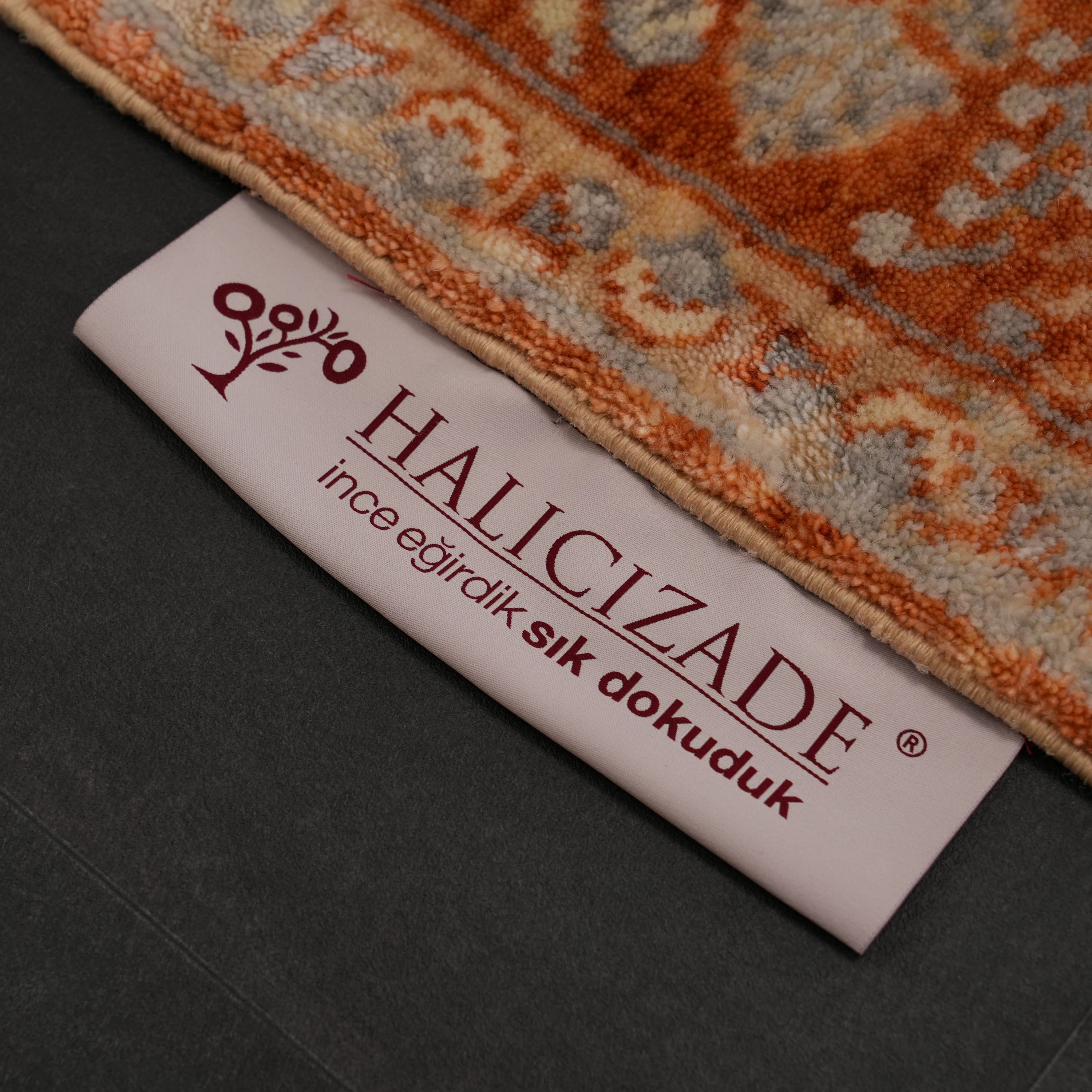 Zade Series Floral Patterned Terra Loom-Woven Natural Rug