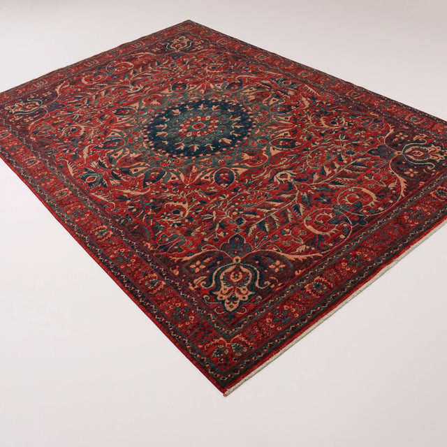 Zade Serisi Çiçek Desenli Terra Yün Tezgah Dokuma Halı, terra, 130x190 – 200x300 cm — Halıcızade