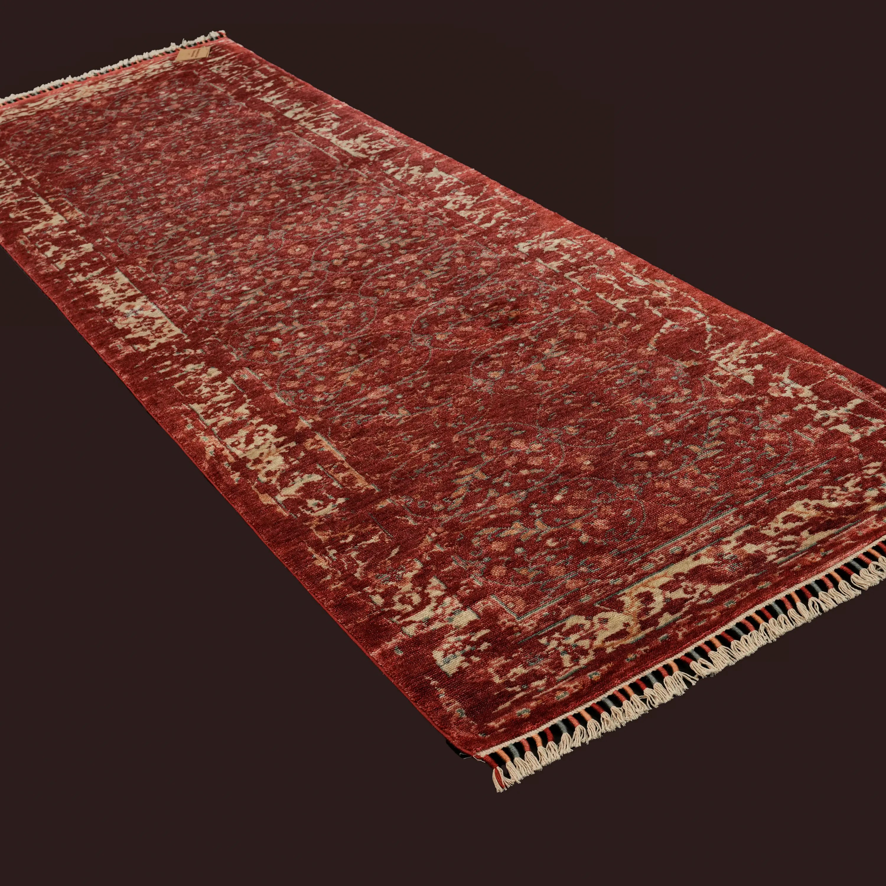 Zade Series Red Flower Patterned Special Countertop Carpet