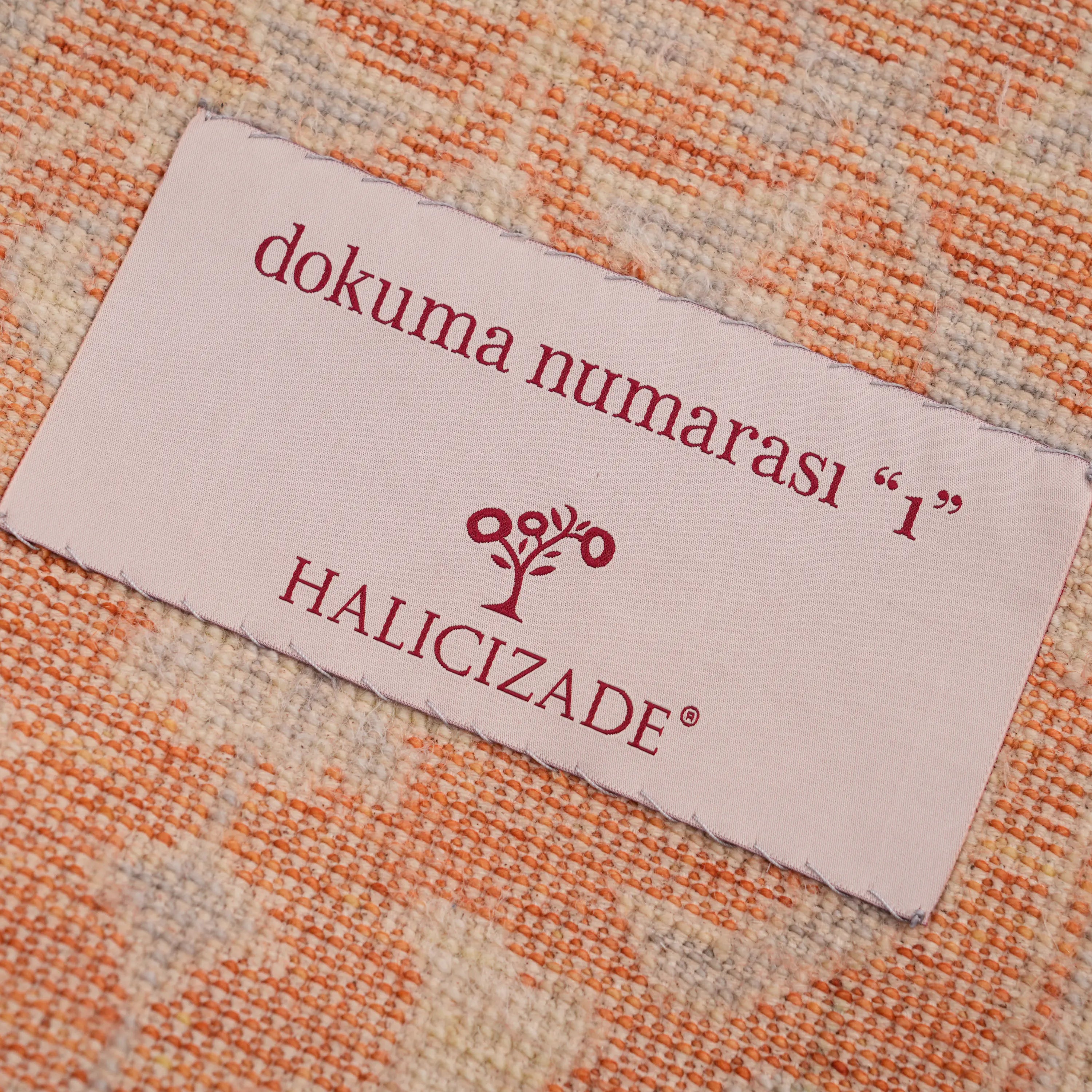 Zade Series Mamluk Patterned Terra Loom-Woven Natural Rug