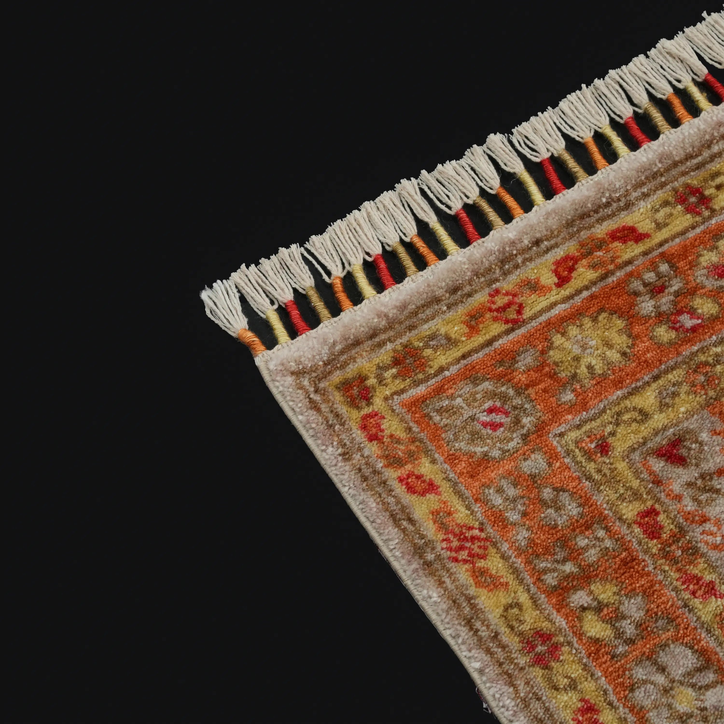 Zade Serisi Rengarenk Tezgah Dokuma Halı Seccade