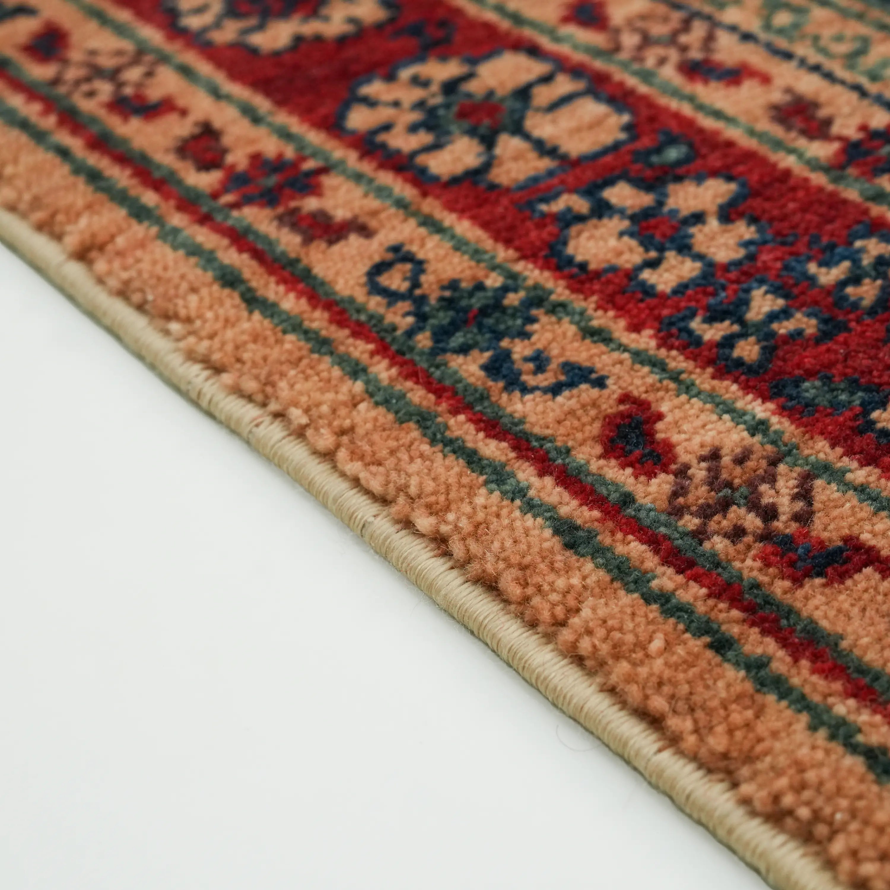 Zade Serisi Rengarenk Yün Tezgah Dokuma Halı Seccade