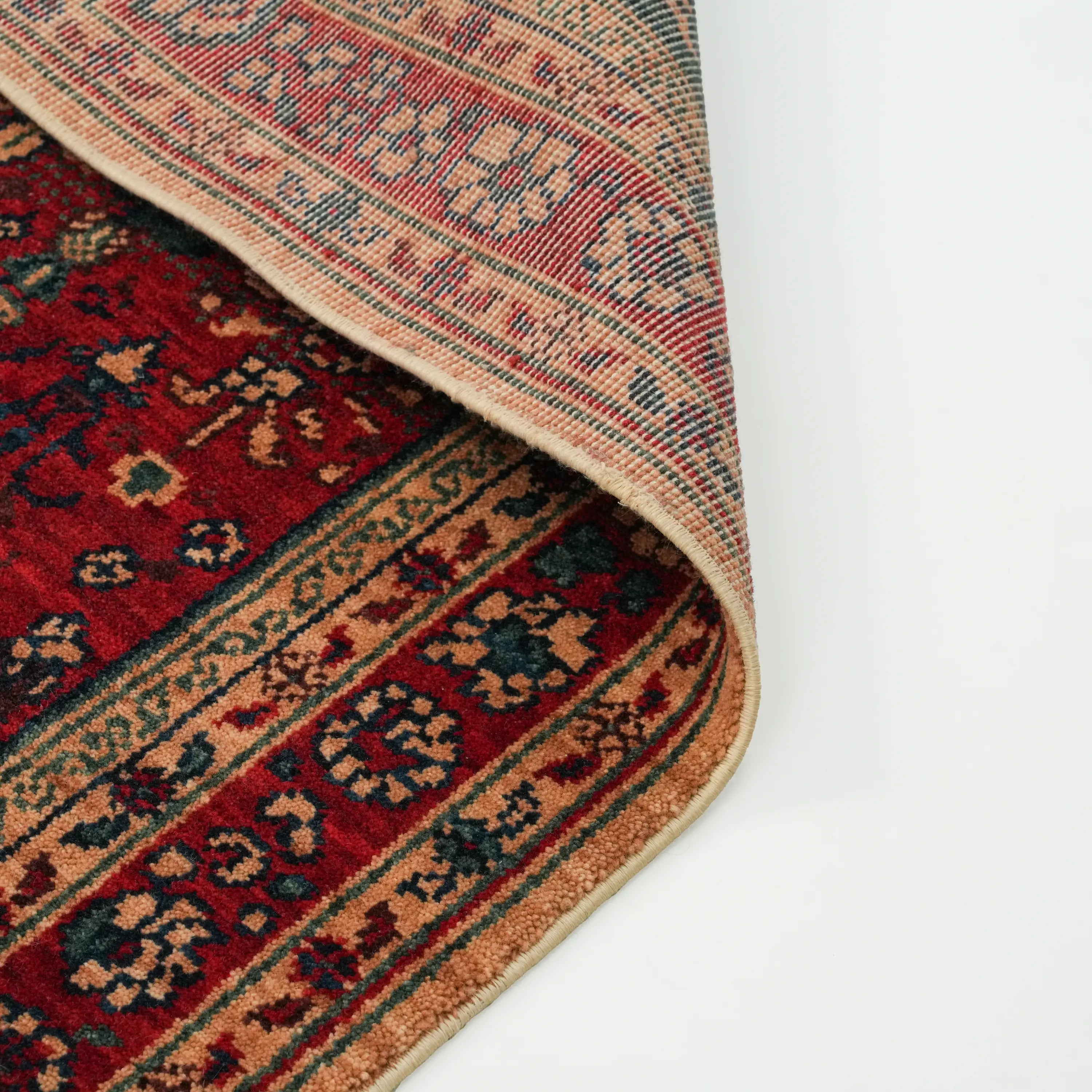 Zade Serisi Rengarenk Yün Tezgah Dokuma Halı Seccade