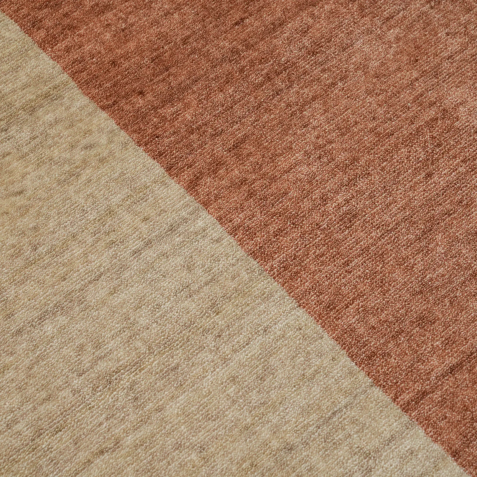 Zima Series Abstract Patterned Beige Tencel Loom Woven Rug