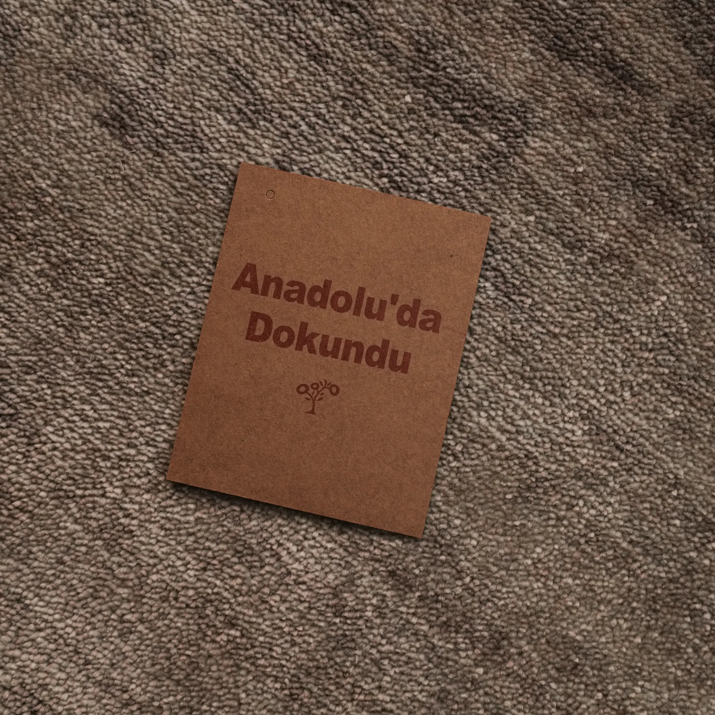 Zima Series Abstract Patterned Beige Loomed Rug