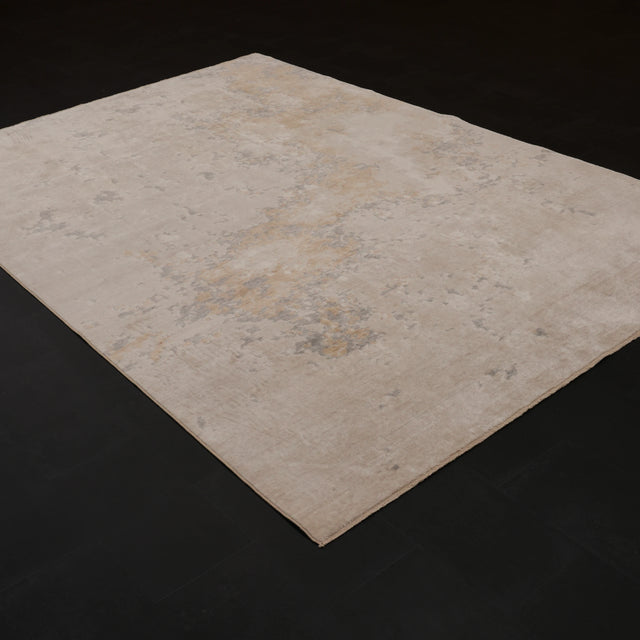 Zima Serisi Soyut Desenli Vizon Tezgah Dokuma Doğal Halı, 200x300 cm — Halıcızade
