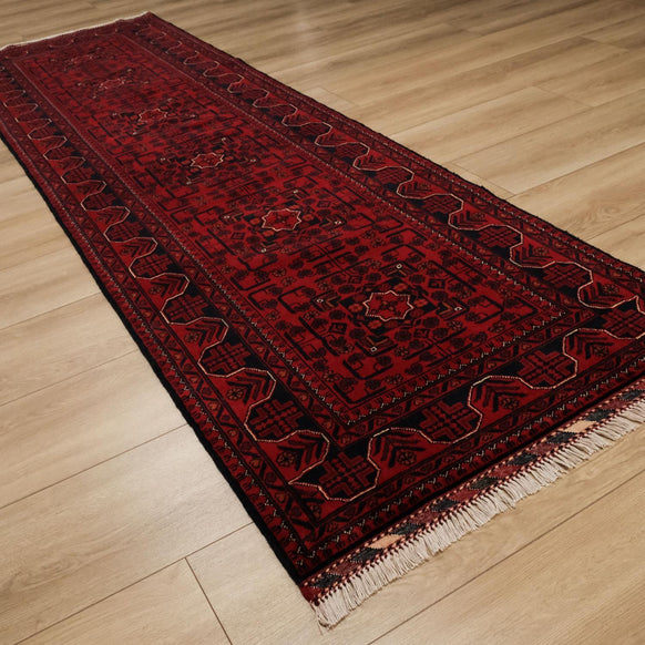 Hand-Woven Authentic Carpet with Afghan Khamyap Pattern