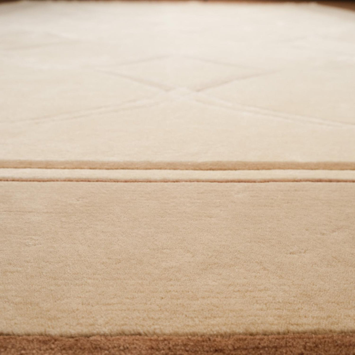 Hand Woven Carpet with Frame Pattern