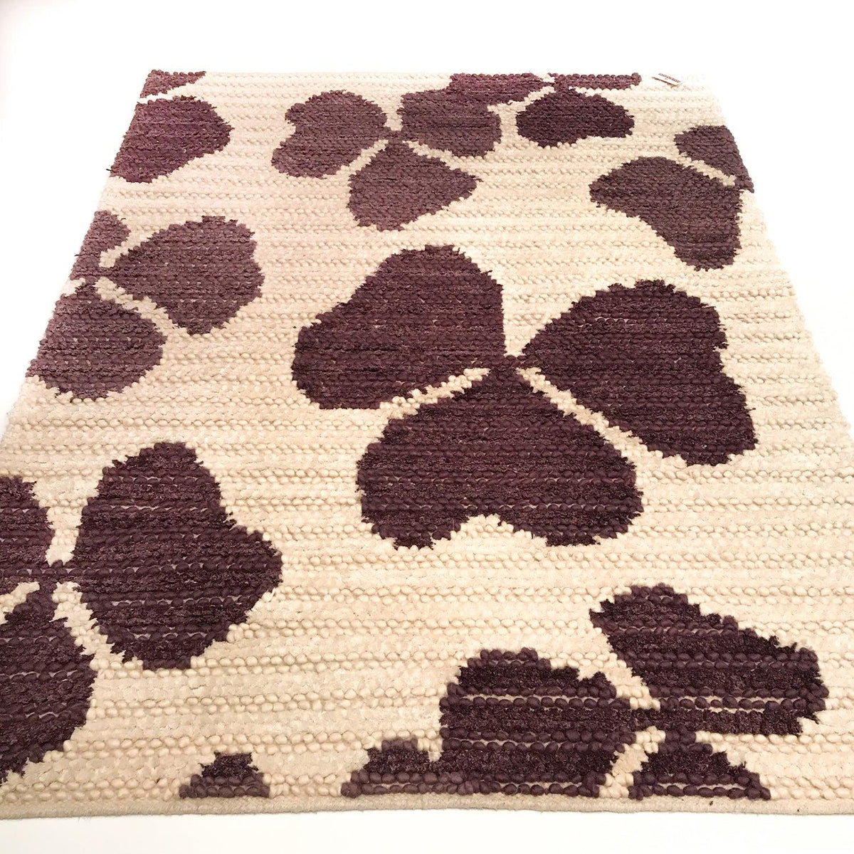 Hand Woven Carpet with Floral Pattern