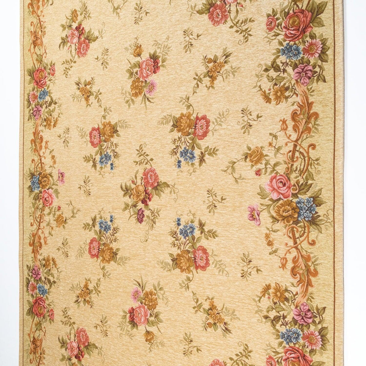 Çiçek Desenli Makine Dokuma Kilim