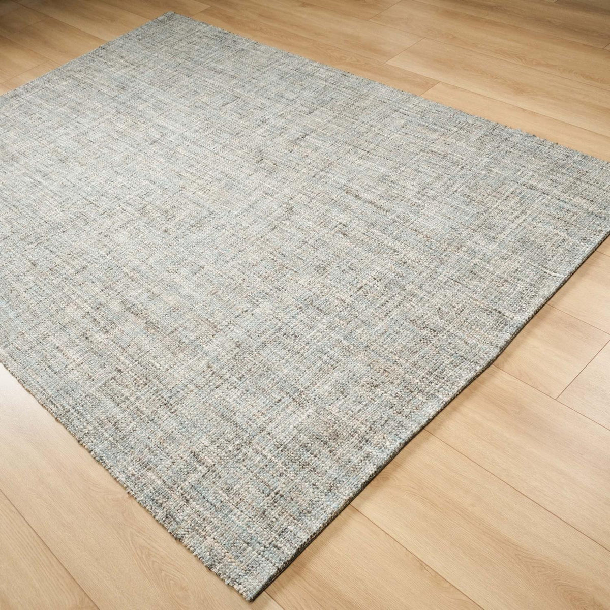 Jura Sade Desenli El Dokuma Halı, turkuaz, 160x230 cm — Halıcızade