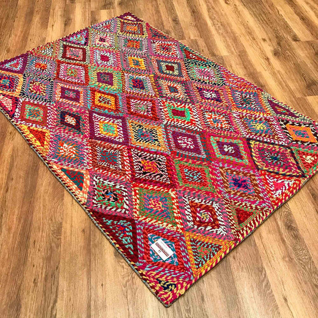 Bolga Serisi Geometrik Desenli El Dokuma Halı, 120×180 cm Translation missing: tr.hz.card.alt_brand