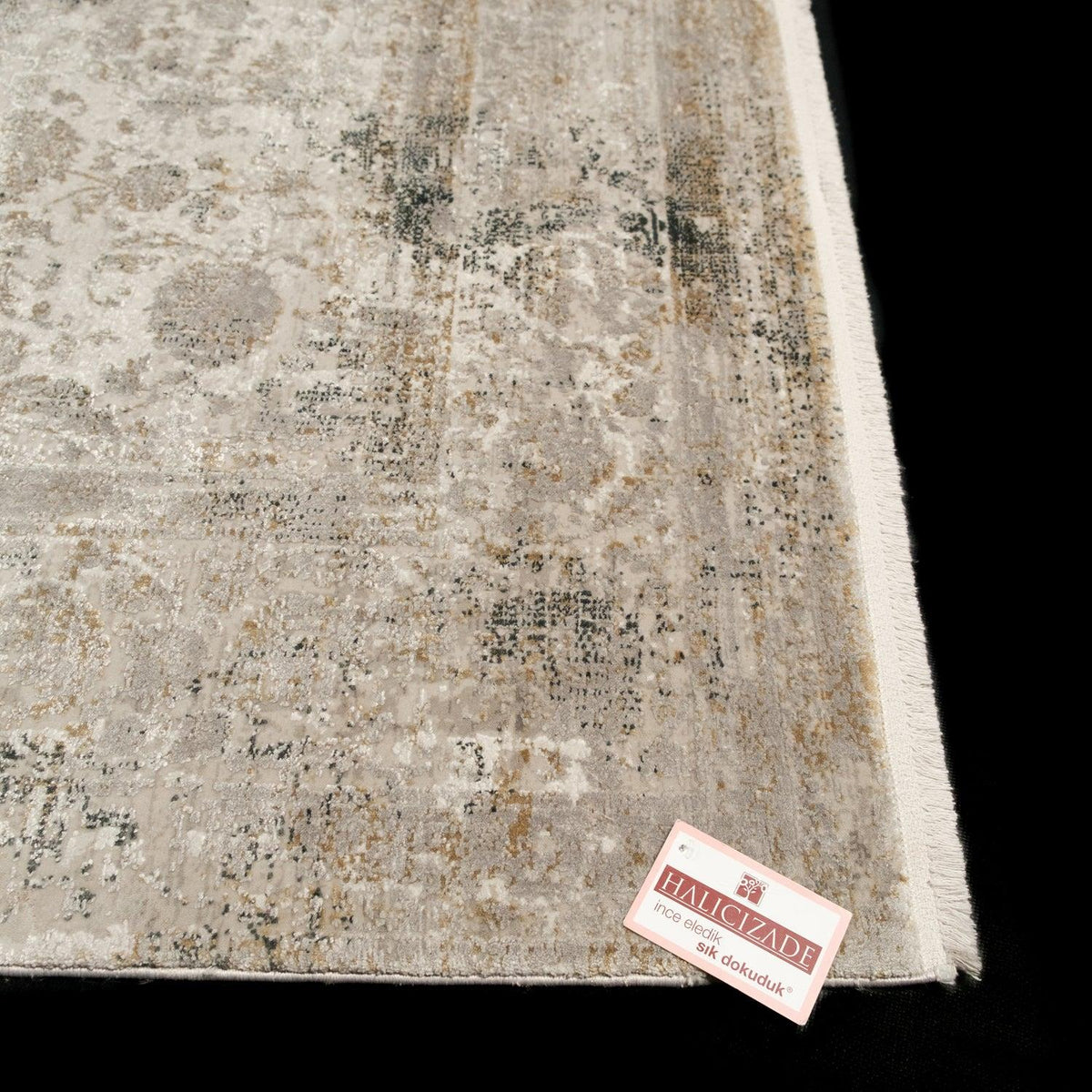 Eco Carpet Fresco Flower Patterned Machine Woven Carpet