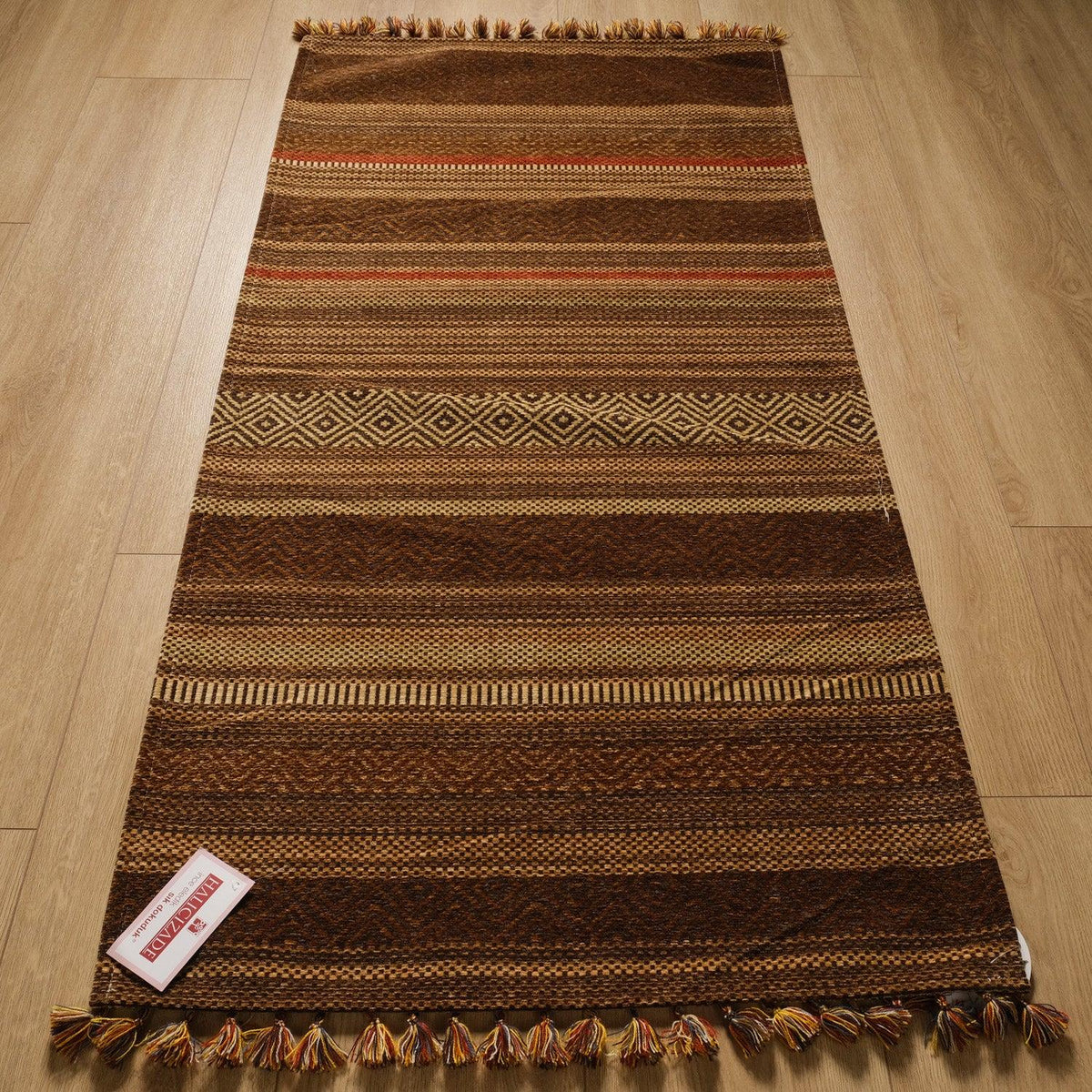 İnka Serisi Çizgi Desenli Makine Dokuma Kilim — 80x150, 120x180 cm