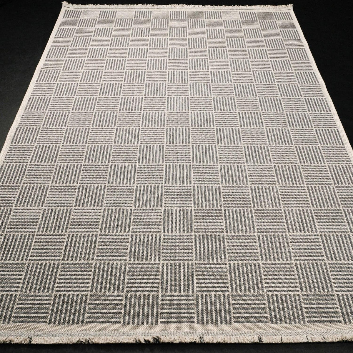 Panama Serisi Geometrik Desenli Makine Dokuma Kilim — 80x150, 120x180, 160x230 cm