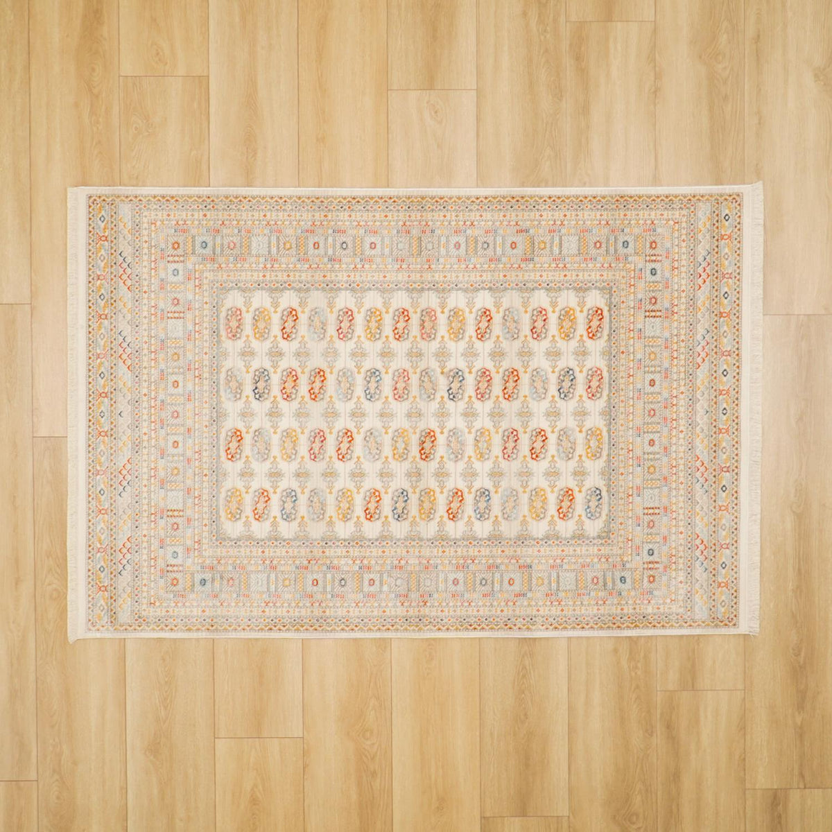 Pietra Series Turkmen Patterned Machine Woven Carpet