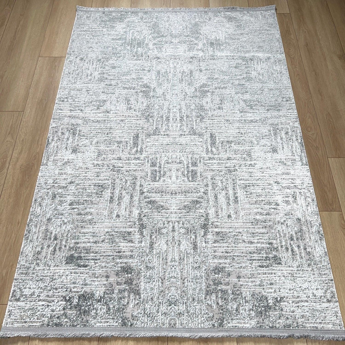 Sateen Serisi Soyut Desenli Makine Dokuma Halı — 120x180 cm