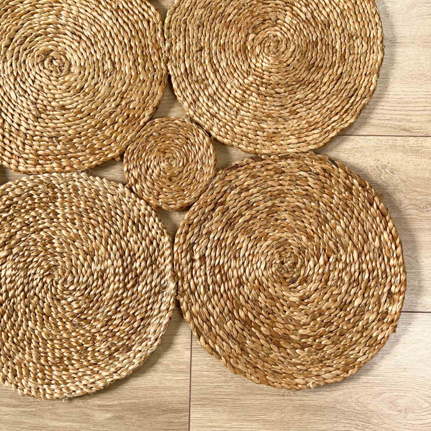 Solo Series Jute Geometric Patterned Hand-Woven Carpet