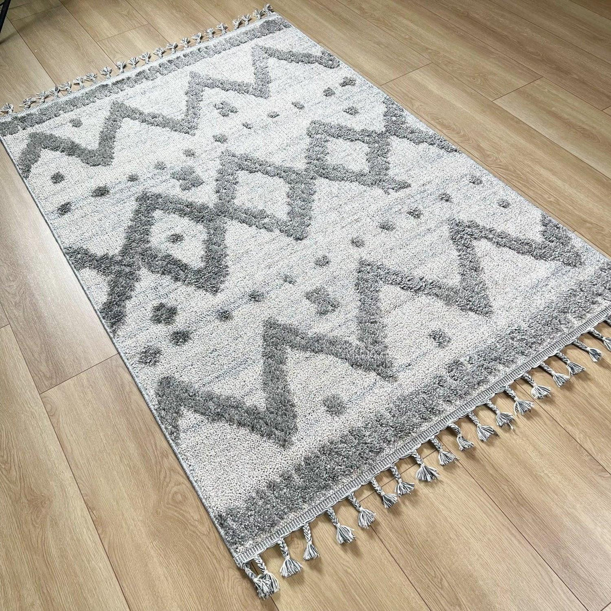 Sydney Serisi İskandinav Desenli Makine Dokuma Halı, gri, 80x150 – 200x300 cm — Halıcızade