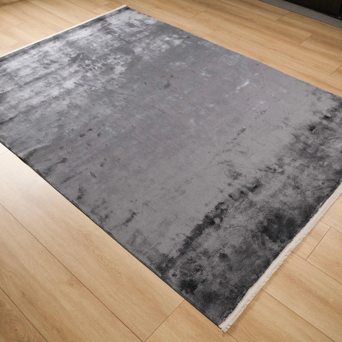 Velvet Serisi Sade Desenli Tezgah Dokuma Halı, antrasit, 130x190 – 240x340 cm — Halıcızade