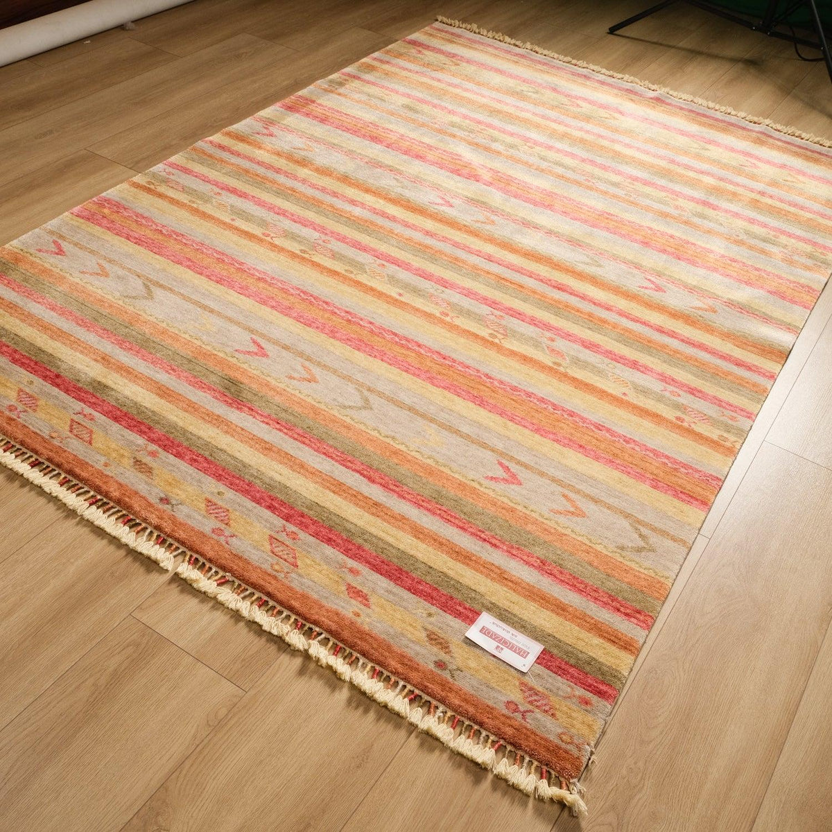 Zara Series Line Patterned Machine Woven Carpet