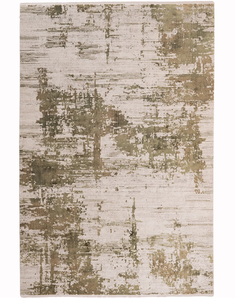 Yeşilli kremli göz yormayan sade tasarım.