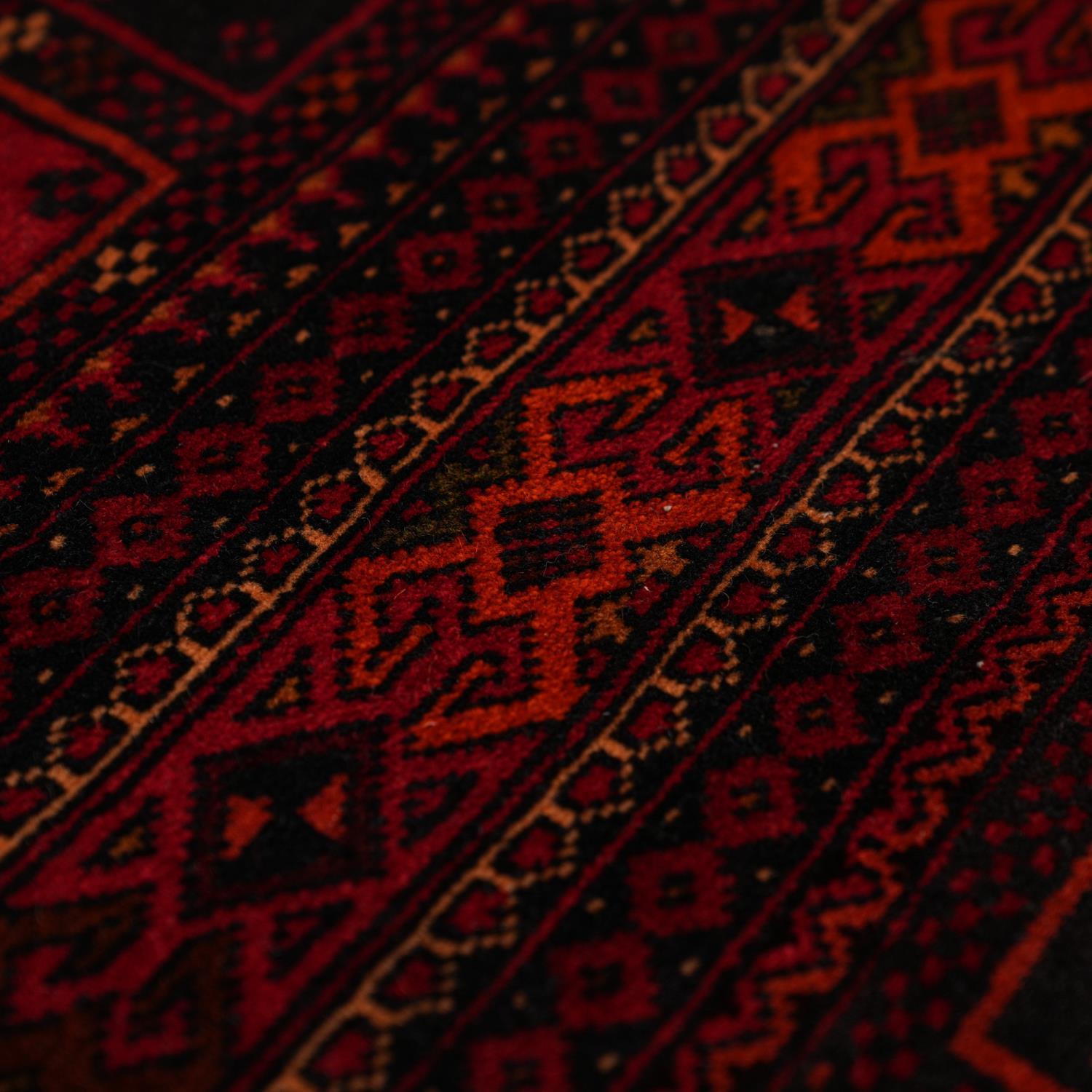 El Dokuma Afgan Desenli 70+ Yaş Belüç Herat Halısı