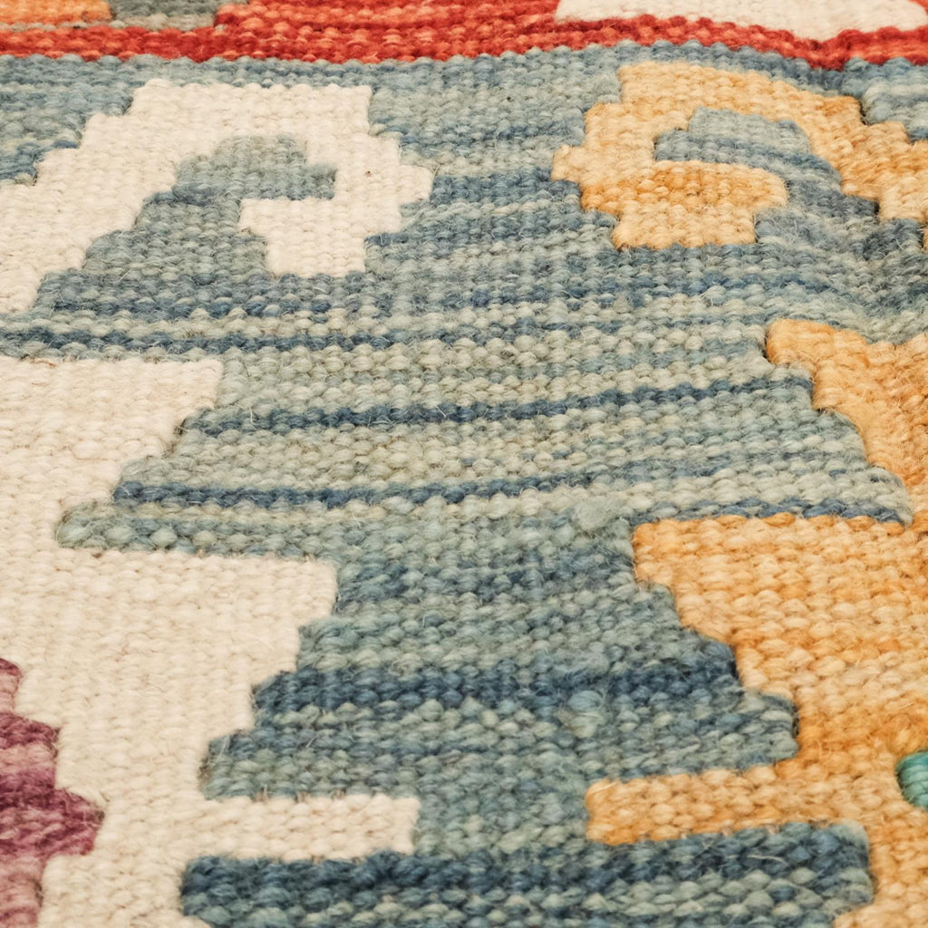 El Dokuma Çok Renkli Yün Anadolu Kilim