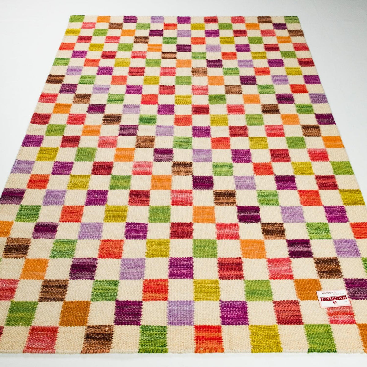 Geometrik Desenli El Dokuma Kilim — 120x180 cm