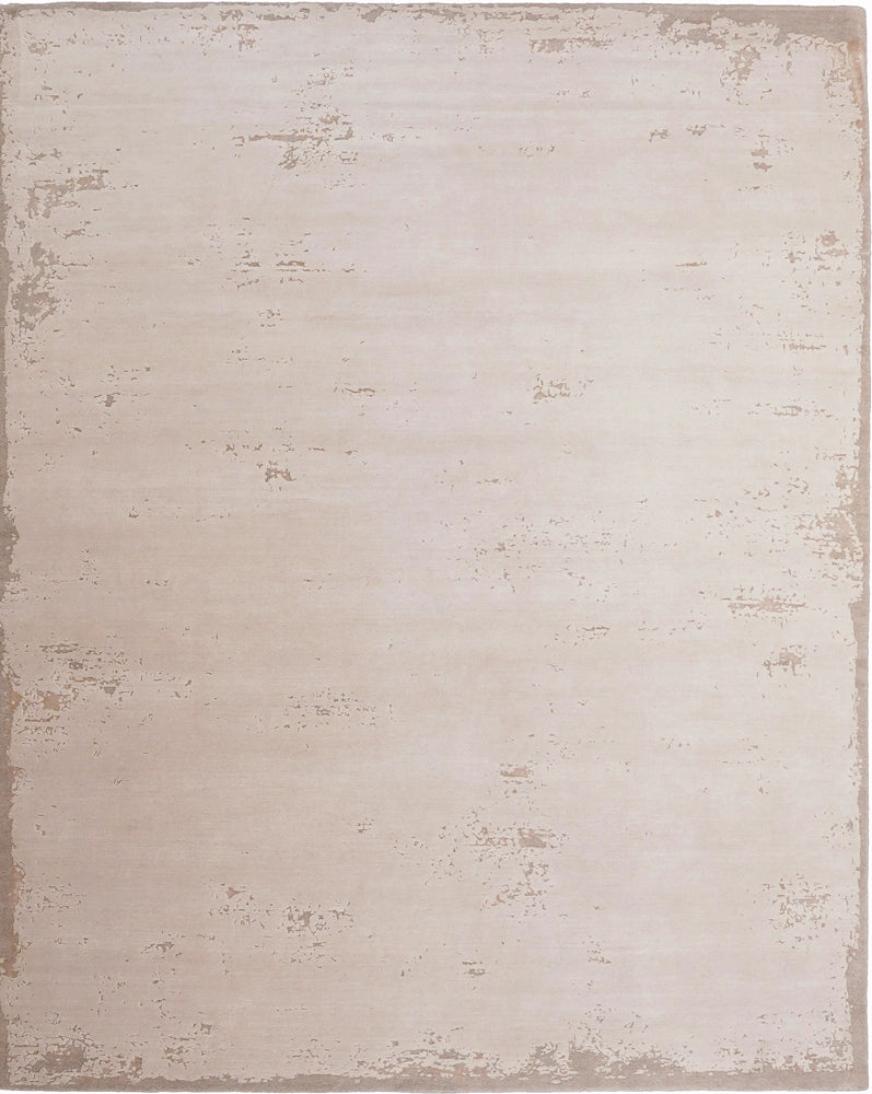 Gri zeminde sade geometri: Aren Serisi'nin yünden dokunmuş yüksek kalite el dokuması .