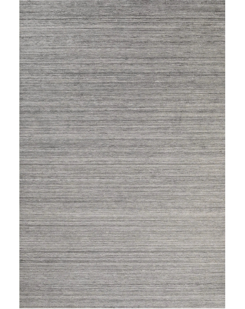 Antrasit viskon, sade desen: Mimari projelere özel özelleştirilebilir el dokuma zemin.