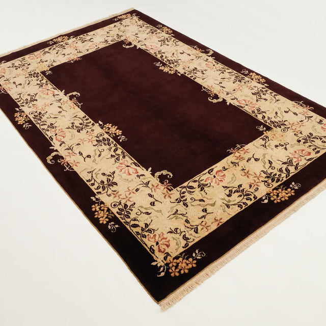 Harem Serisi El Dokuma Modern Uşak Desenli Bordo Halı, 168x263 – 237x326 cm — Halıcızade