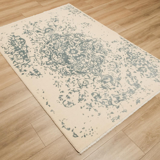 Heritage Series Loom-Woven Vintage Patterned Blue Rug, 130×190 cm Translation missing: en.hz.card.alt_brand