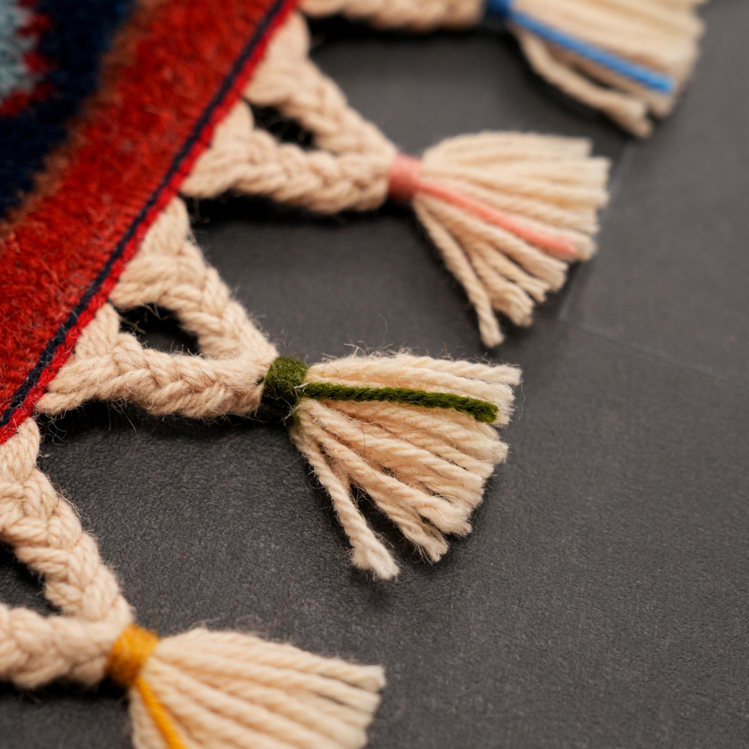 Second-Hand Handwoven Cream Wool Yörük Rug with Anatolian Pattern
