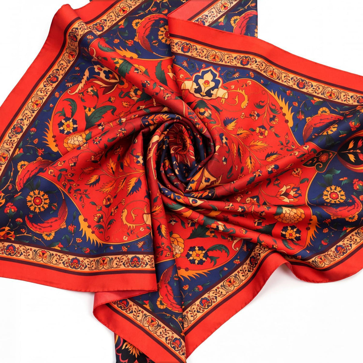 İpek Şal Eşarp Bahtiyari Motif