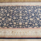 İsfahan Serisi Makine Dokuma Uşak Desenli Lacivert Halı