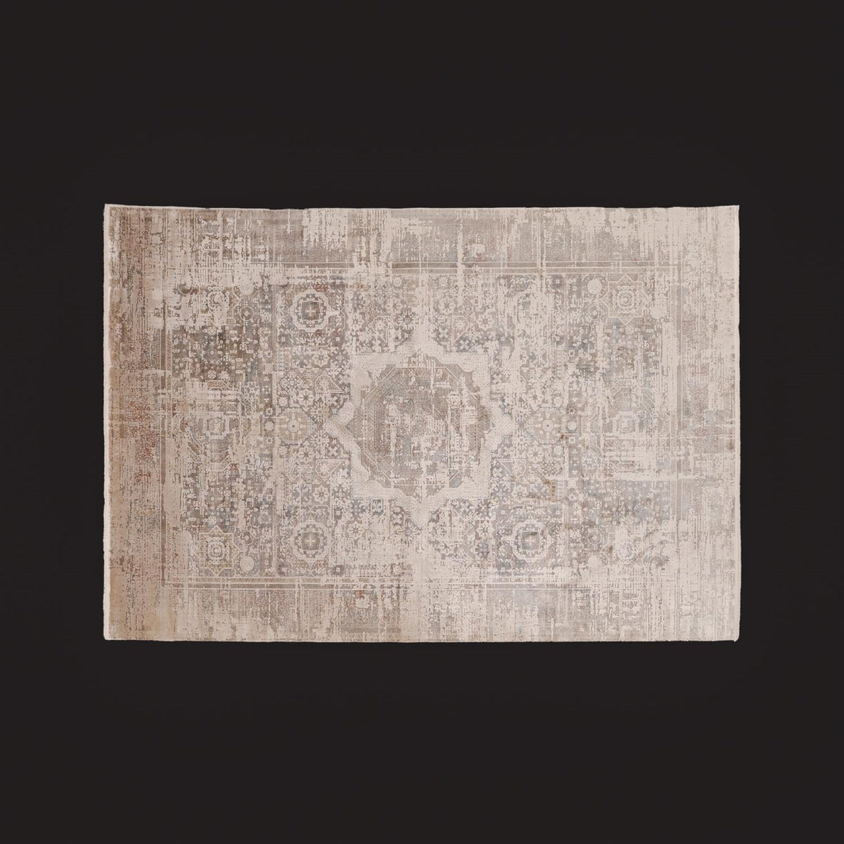 Lapis Serisi Vintage Desenli Vizon Viskon Halı — modern tasarım