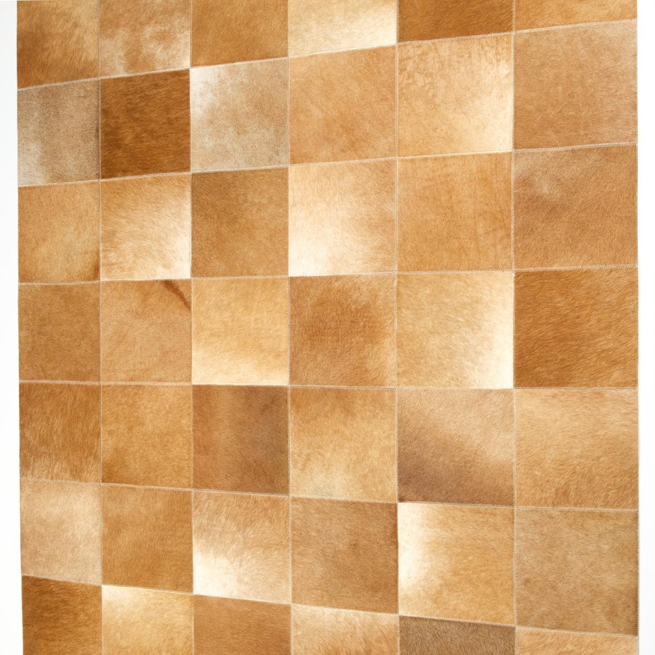Patchwork Patterned Leather - Sheepskin Carpet