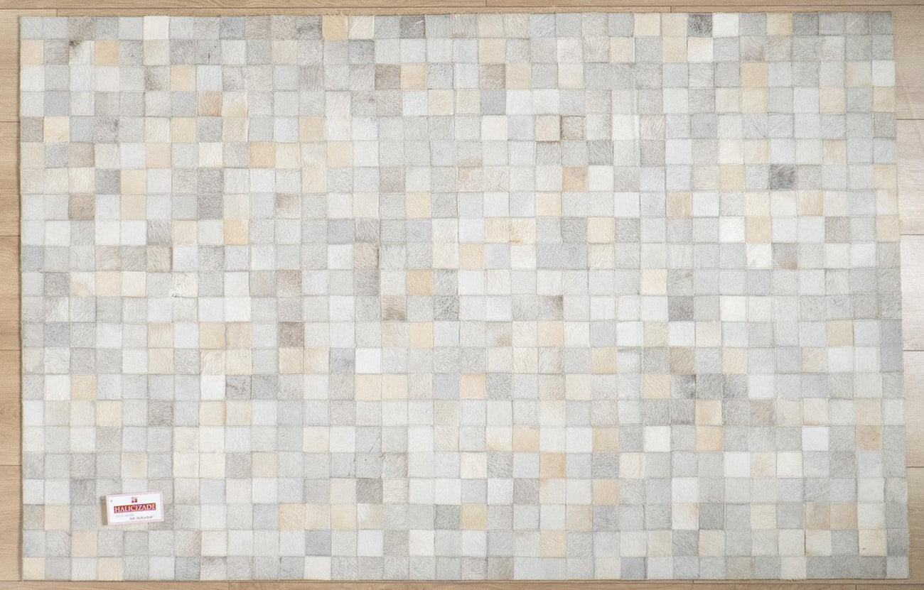 Patchwork Patterned Leather - Sheepskin Carpet