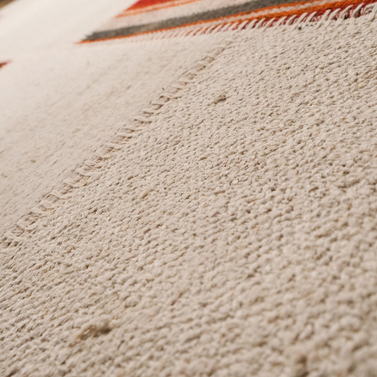 Patchwork Desenli El Dokuma Kendir Halı