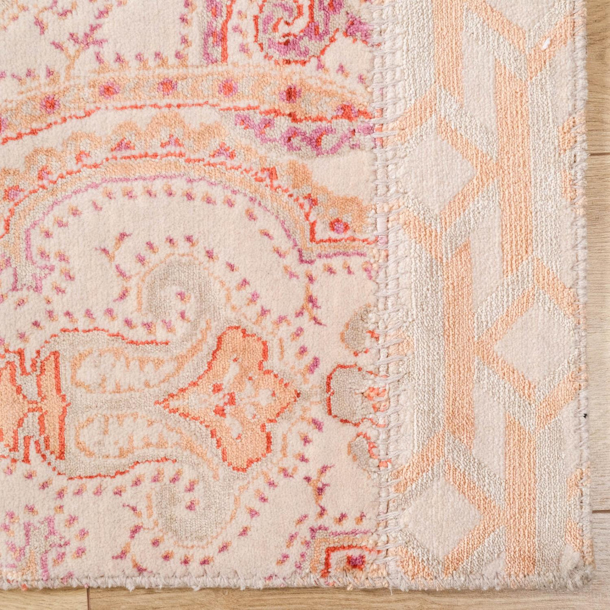 Machine Woven Carpet with Patchwork Pattern