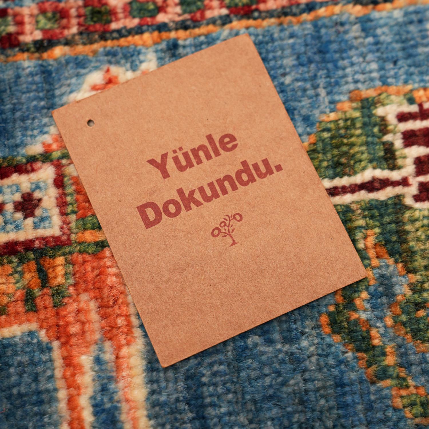 Şahzade Serisi El Dokuma Pazırık Desenli Rengarenk Yün Halı