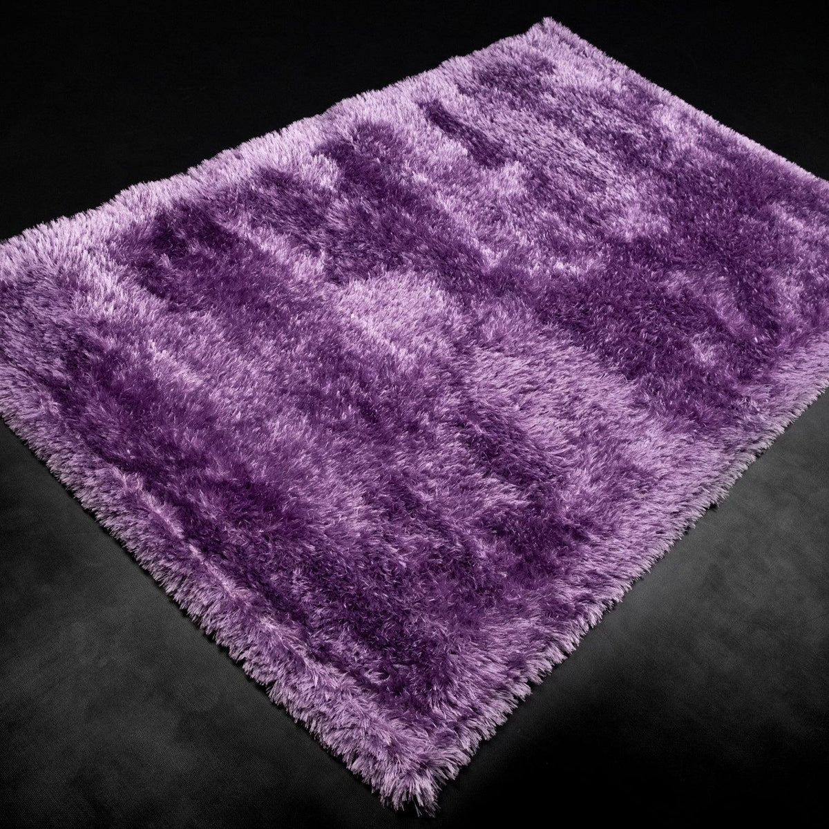 Shaggy Series Simple Patterned Hand-Woven Carpet