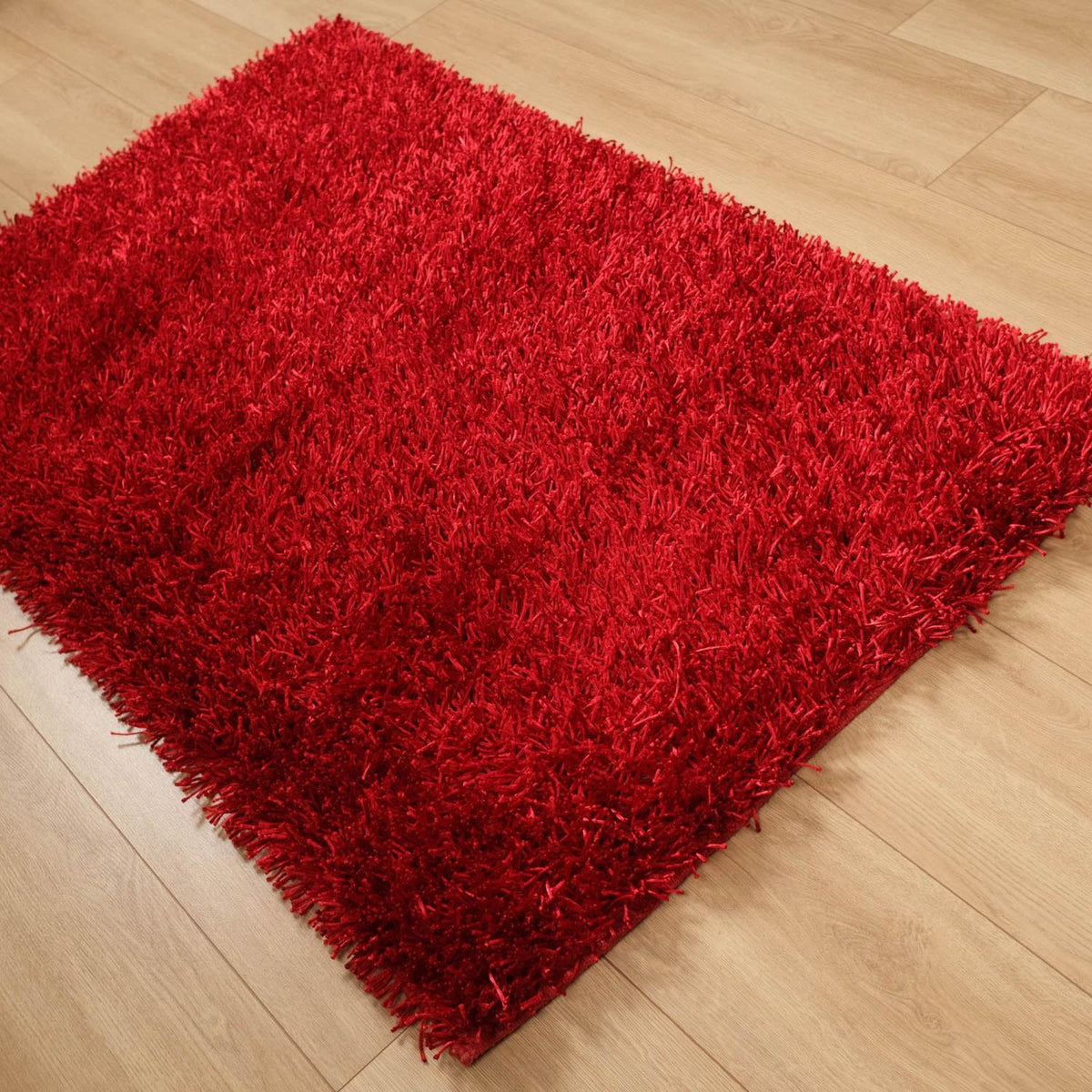 Shaggy Series Simple Patterned Hand-Woven Carpet