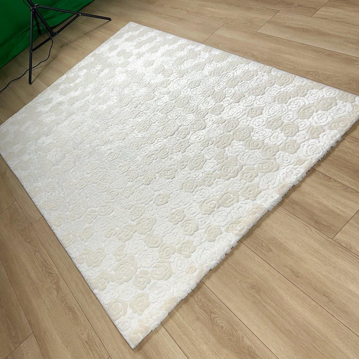 Soft Line Series Flower Patterned Machine Woven Carpet